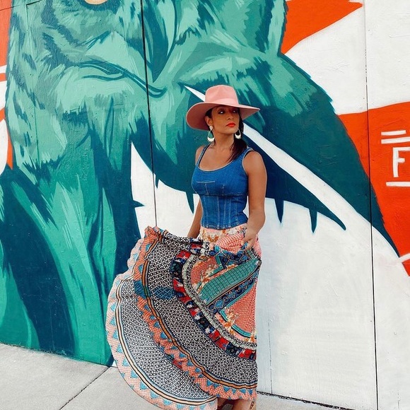 NWT ANTHROPOLOGIE BHANUNI BY JYOTI CELINA TIERED MAXI SKIRT - Picture 10 of 16